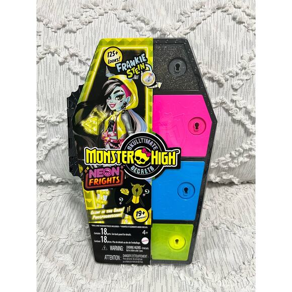Monster High Skulltimate Secrets Neon Frights Frankie Stein Fashion 12.75